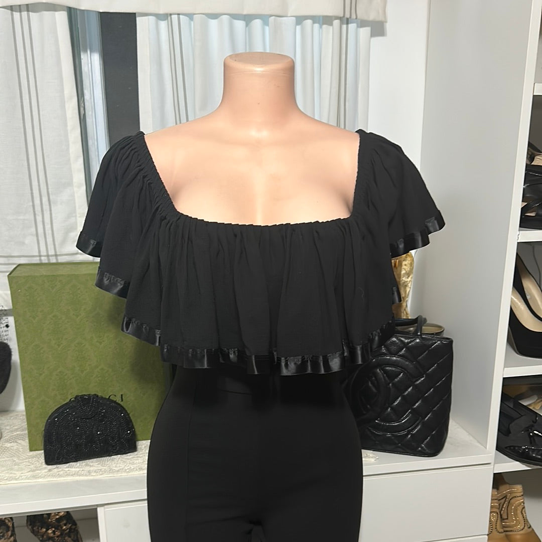 Fashion Nova black jumper Sz 6/8
