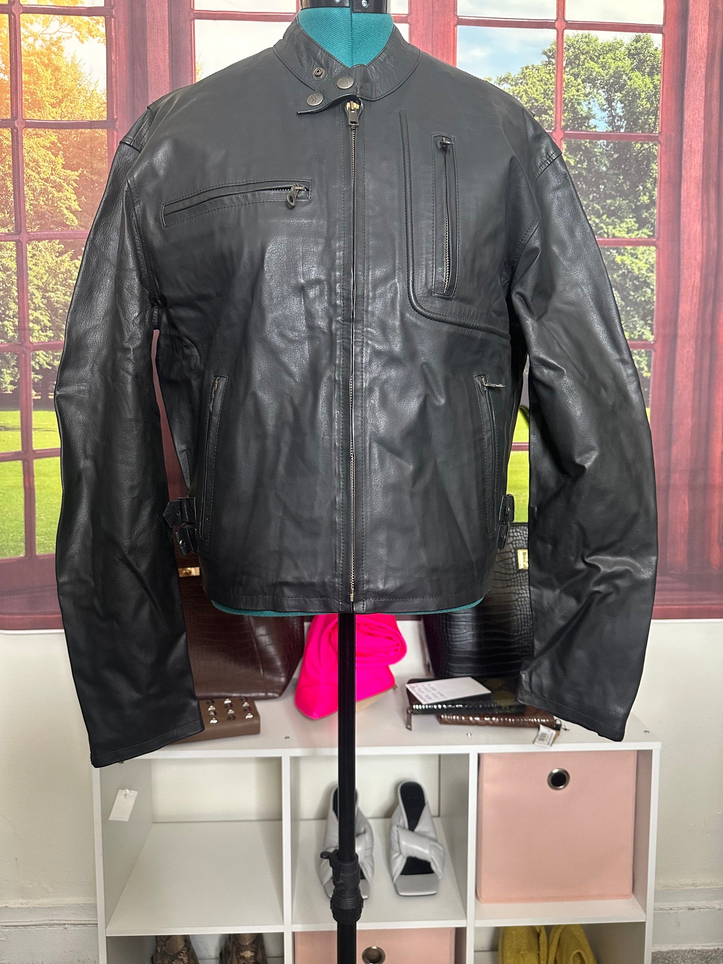 NWOT Valent Black Leather Jacket