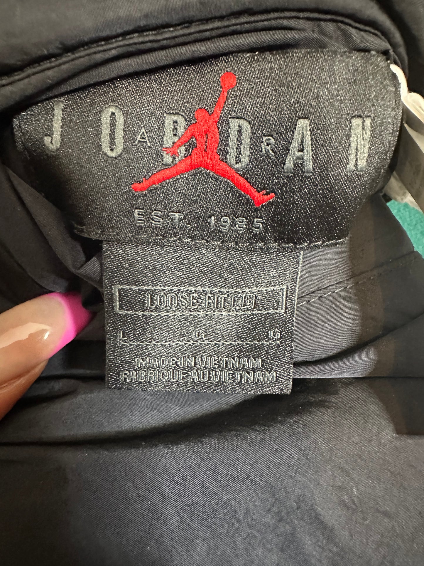 Nike Air Jordan Reversible Quilted Jacket Sz L