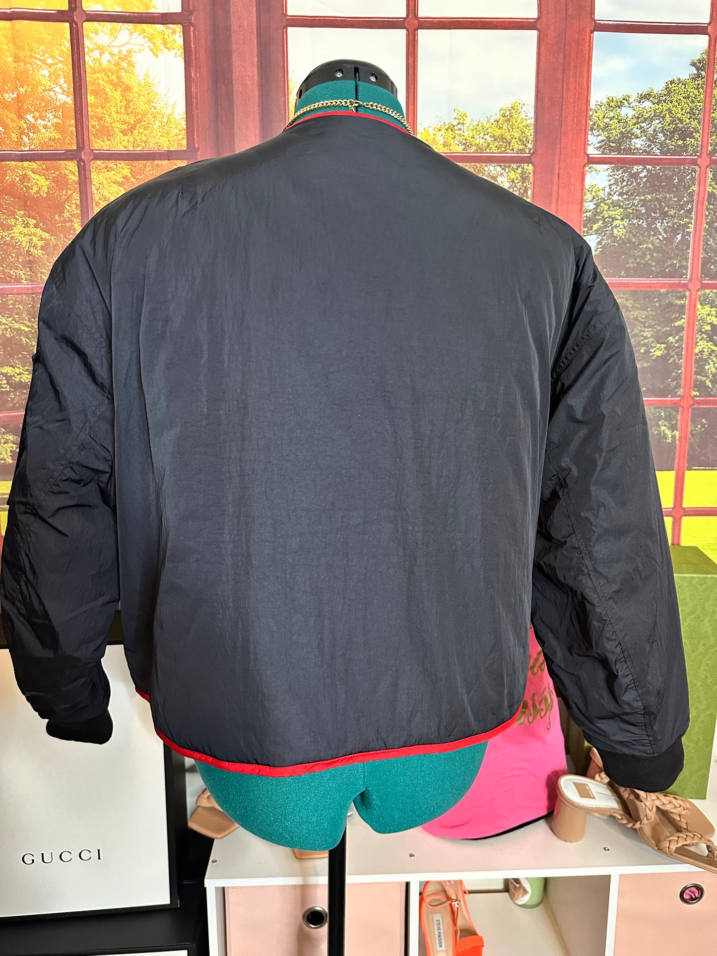 Nike Air Jordan Reversible Quilted Jacket Sz L