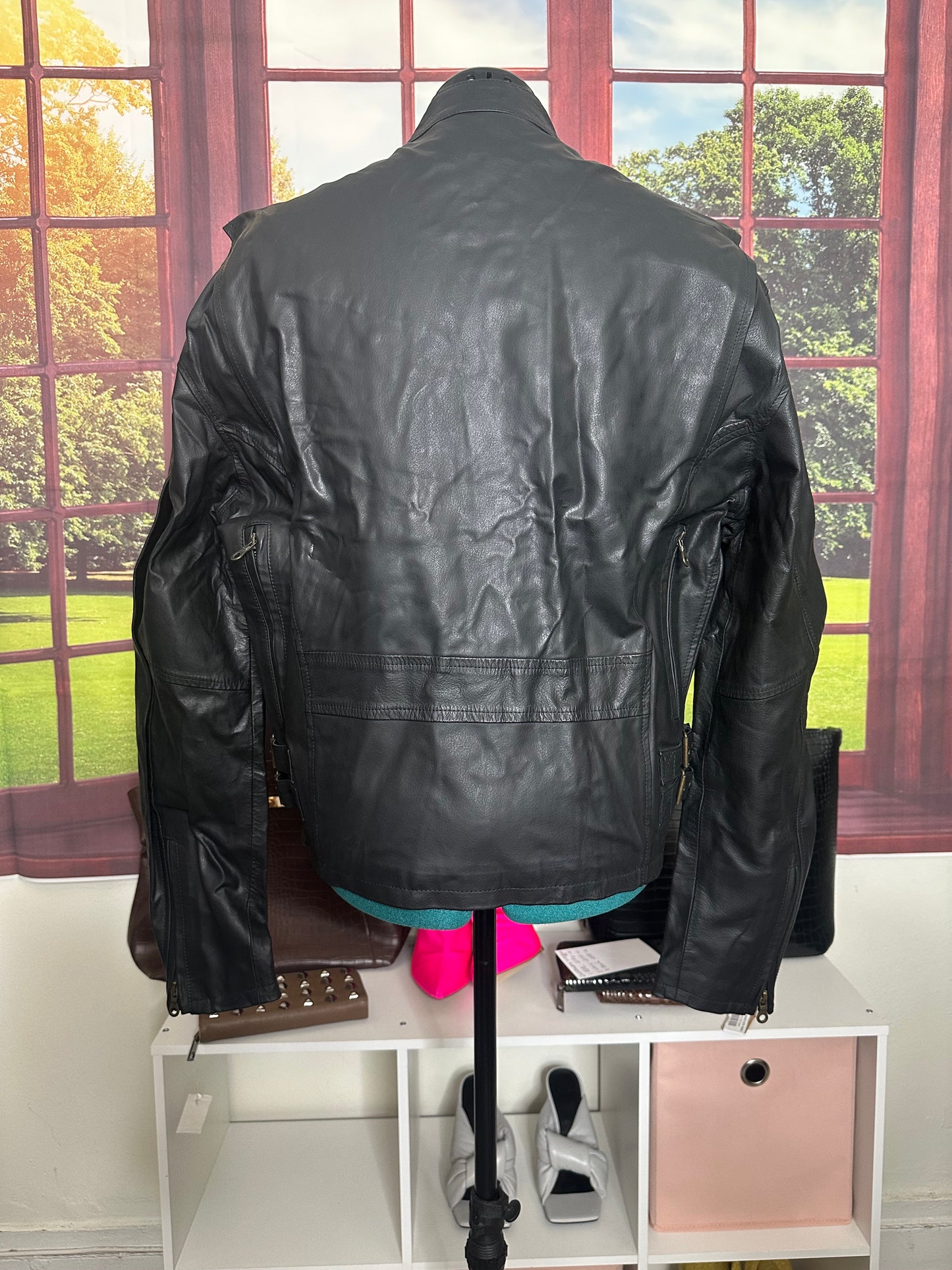 NWOT Valent Black Leather Jacket