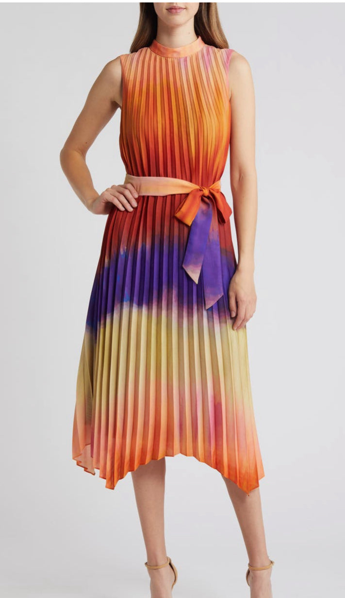 TAHARI NWT ASL Ombré Midi Dress Sz 12