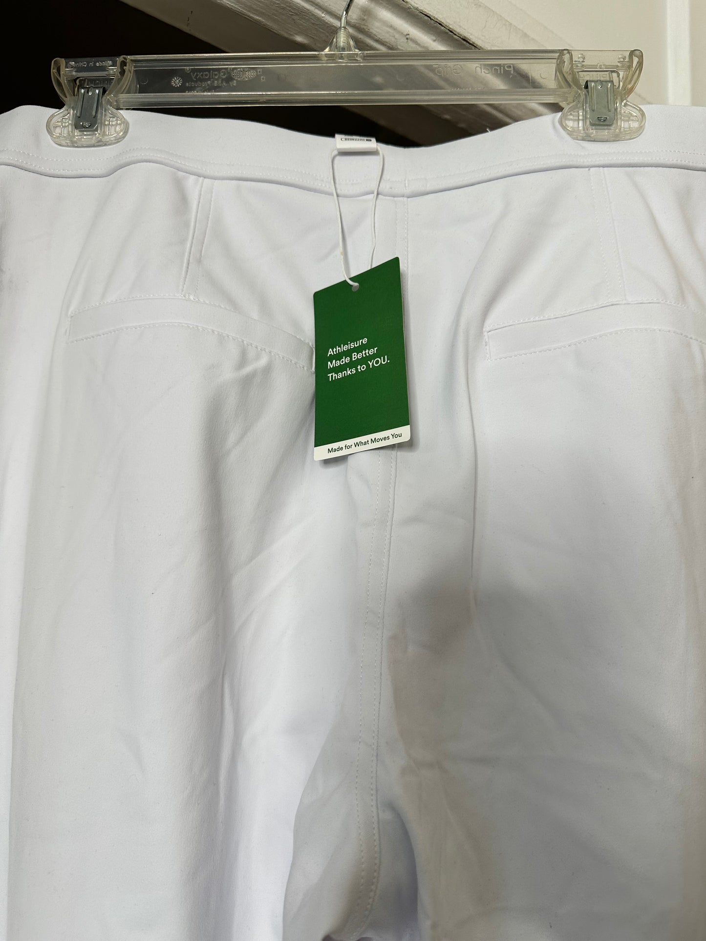 NWT Halara Flex Daystretch High waist white pants sz L inseam 29”