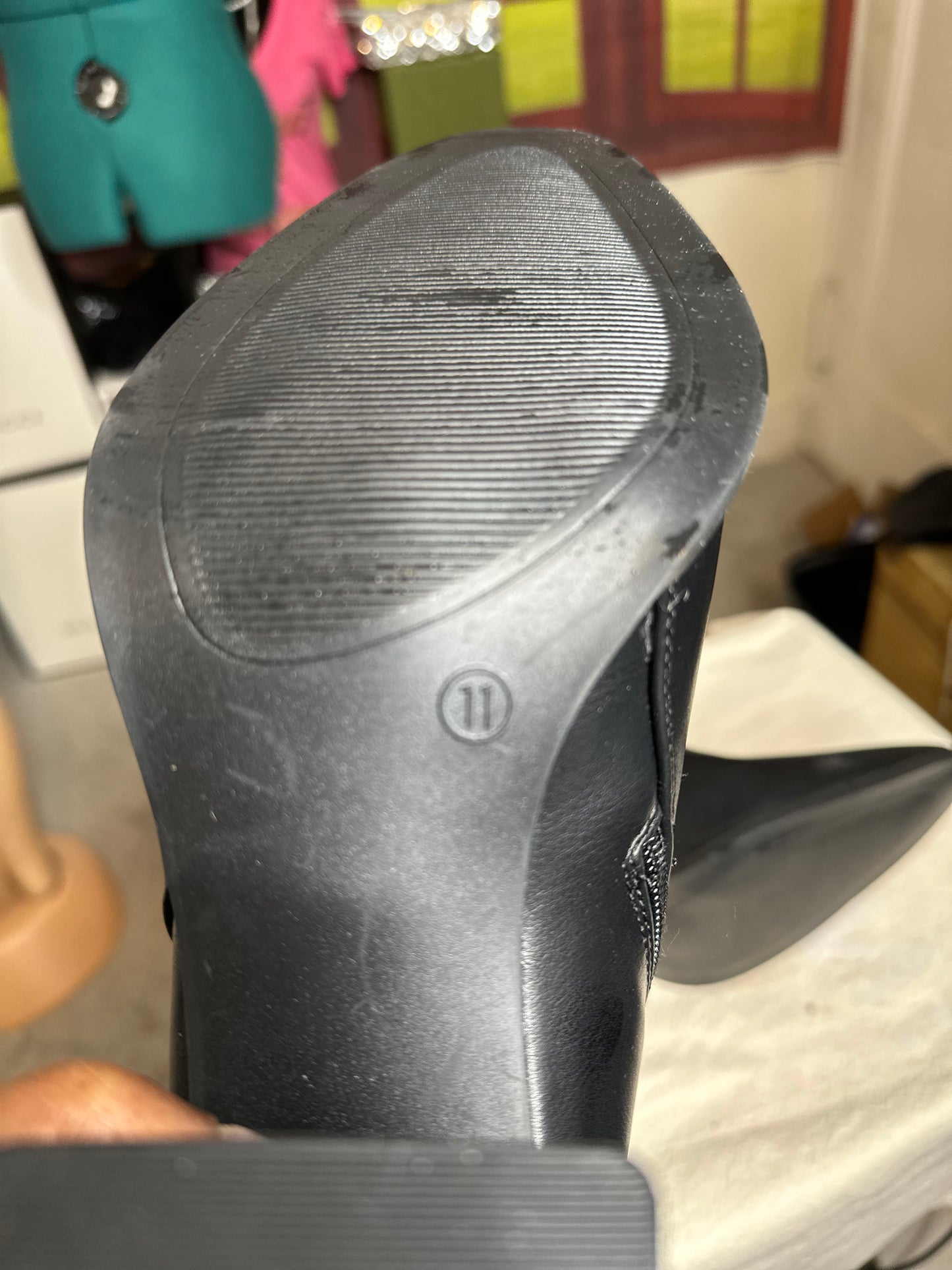 Madden Girl faux leather black bootie sz 11