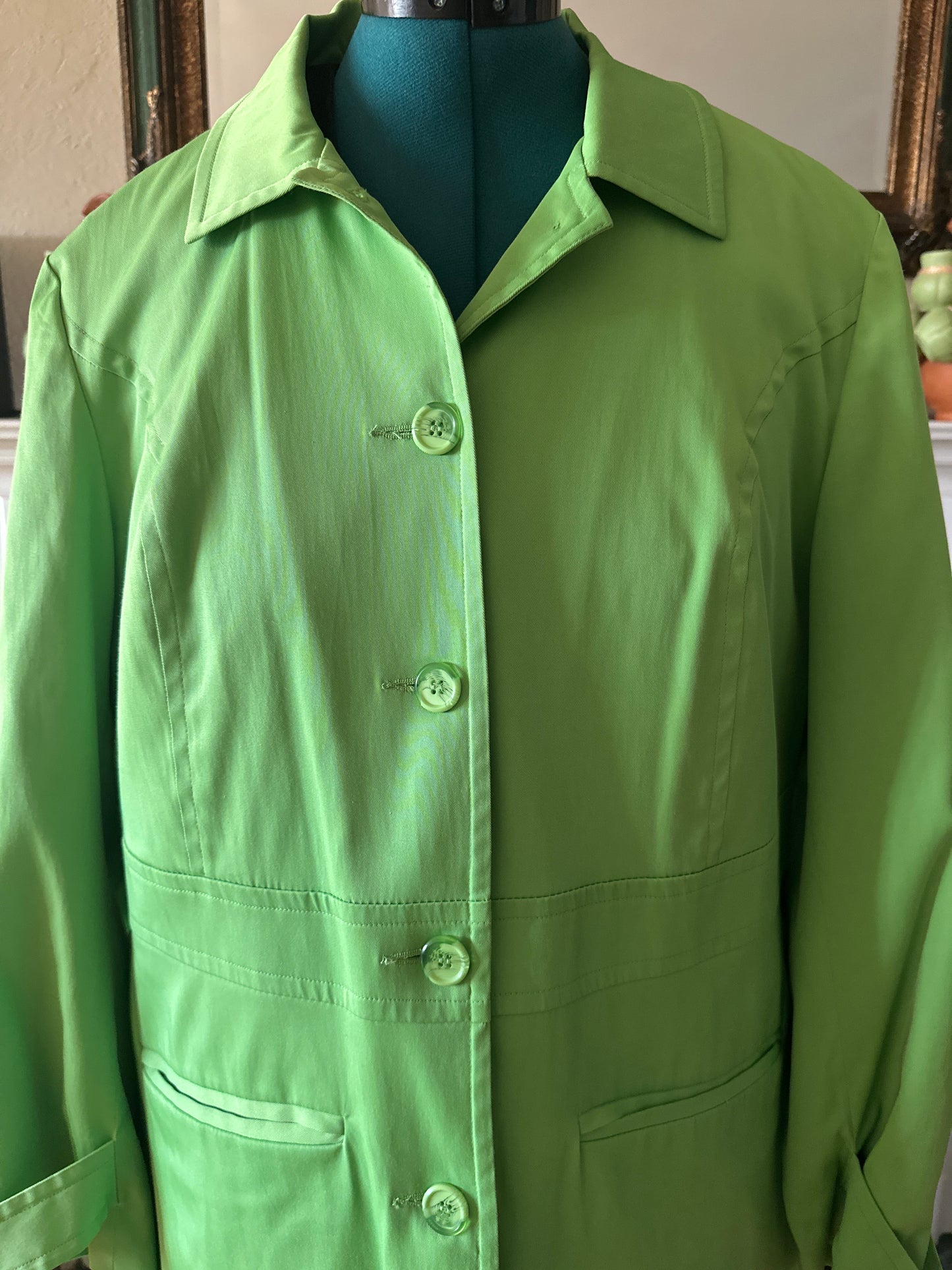 Green Raincoat sz 16W
