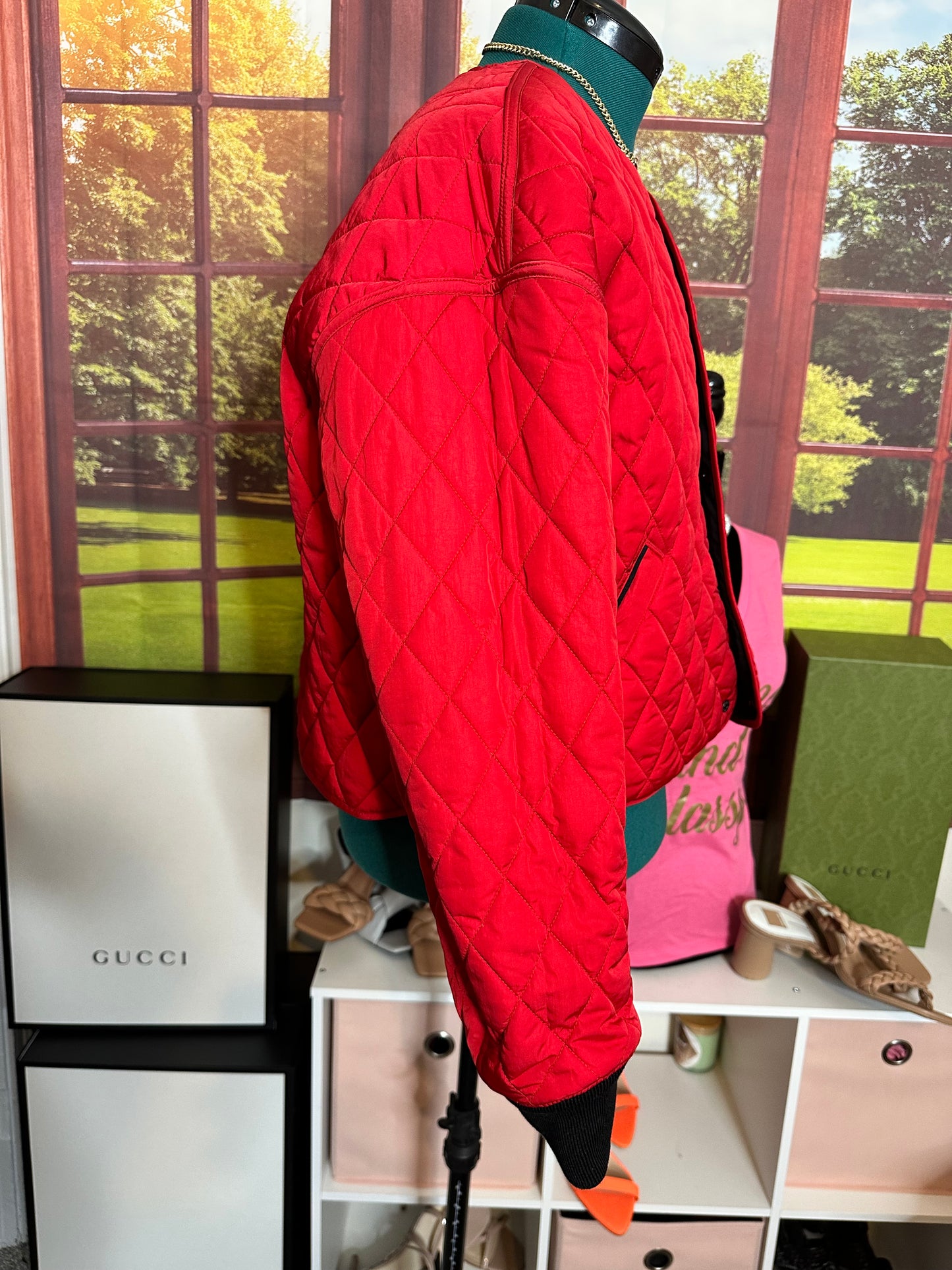 Nike Air Jordan Reversible Quilted Jacket Sz L