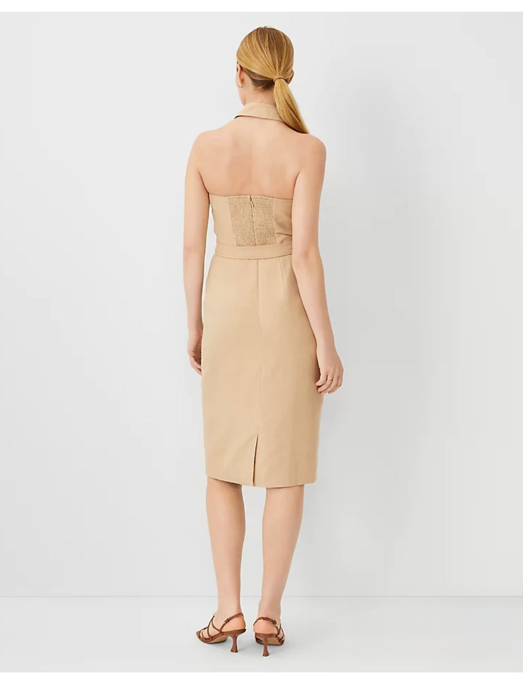 Ann Taylor Collared Sleeveless Sheath Dress Sz 8 NWT