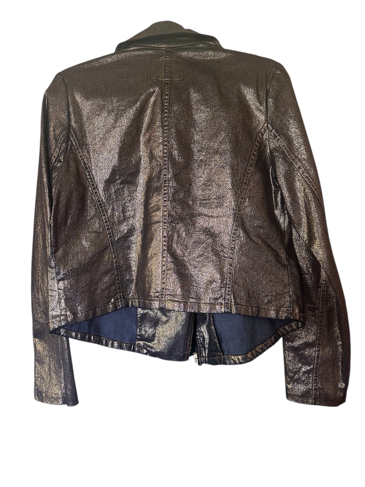 Rock and Republic Gold Metallic Jacket fits size XL