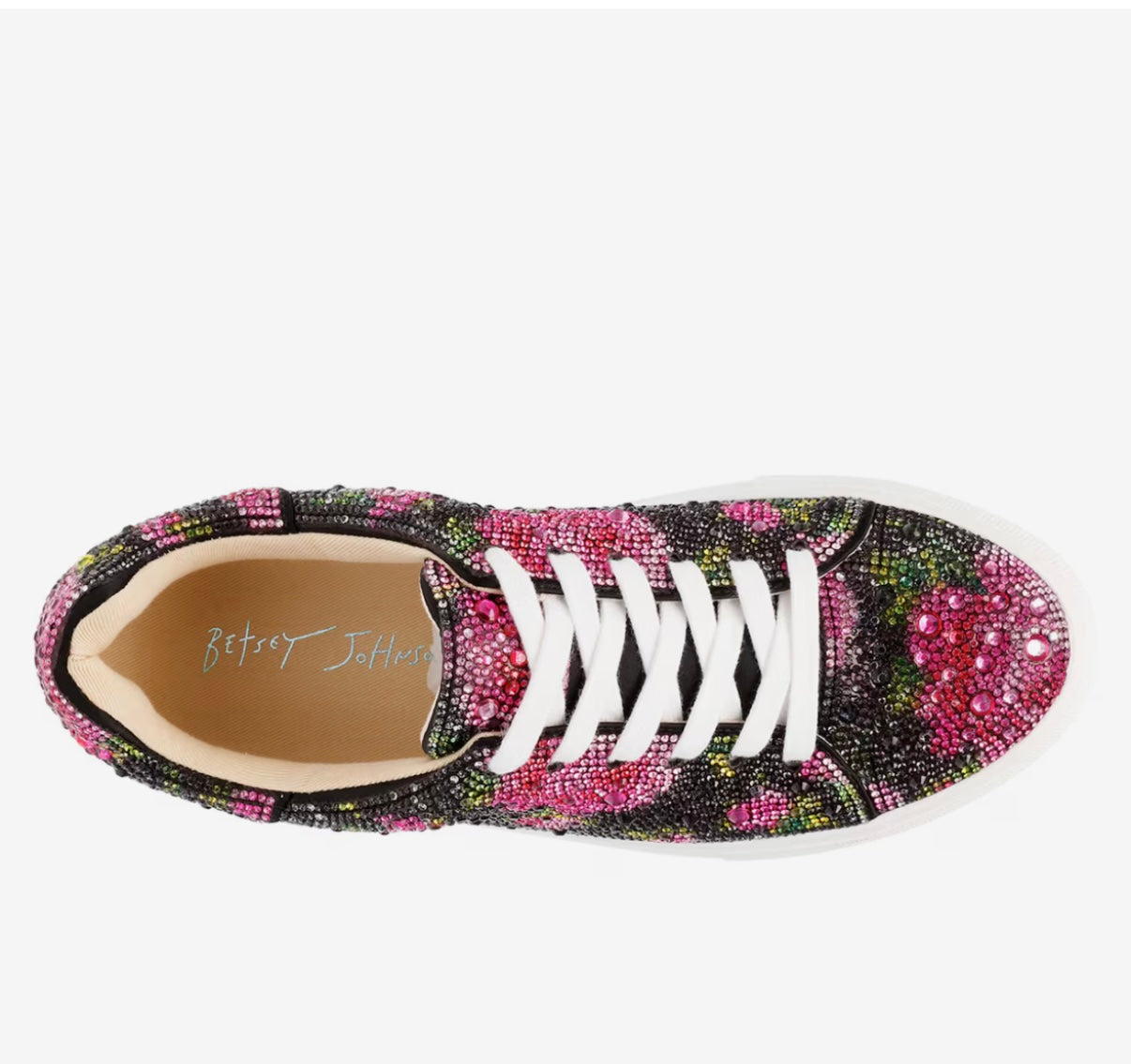 Betsey Johnson Suton Highwall Bling platform Sneakers Sz 11 NWB