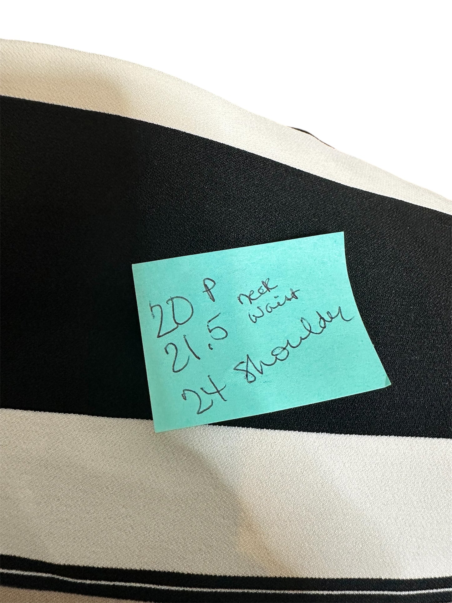 Tahari Black/White/Gold Stripe Blazer Sz 8