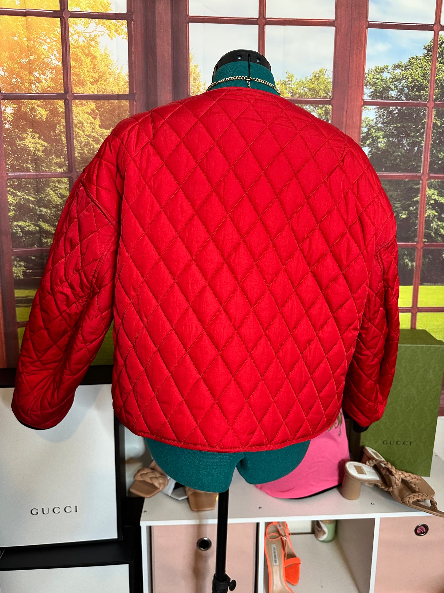 Nike Air Jordan Reversible Quilted Jacket Sz L