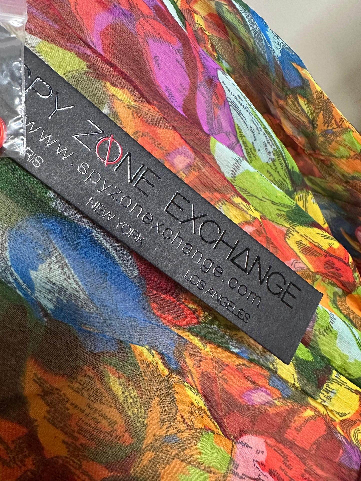 Spy zone Multicolor Chiffon Maxi sz L