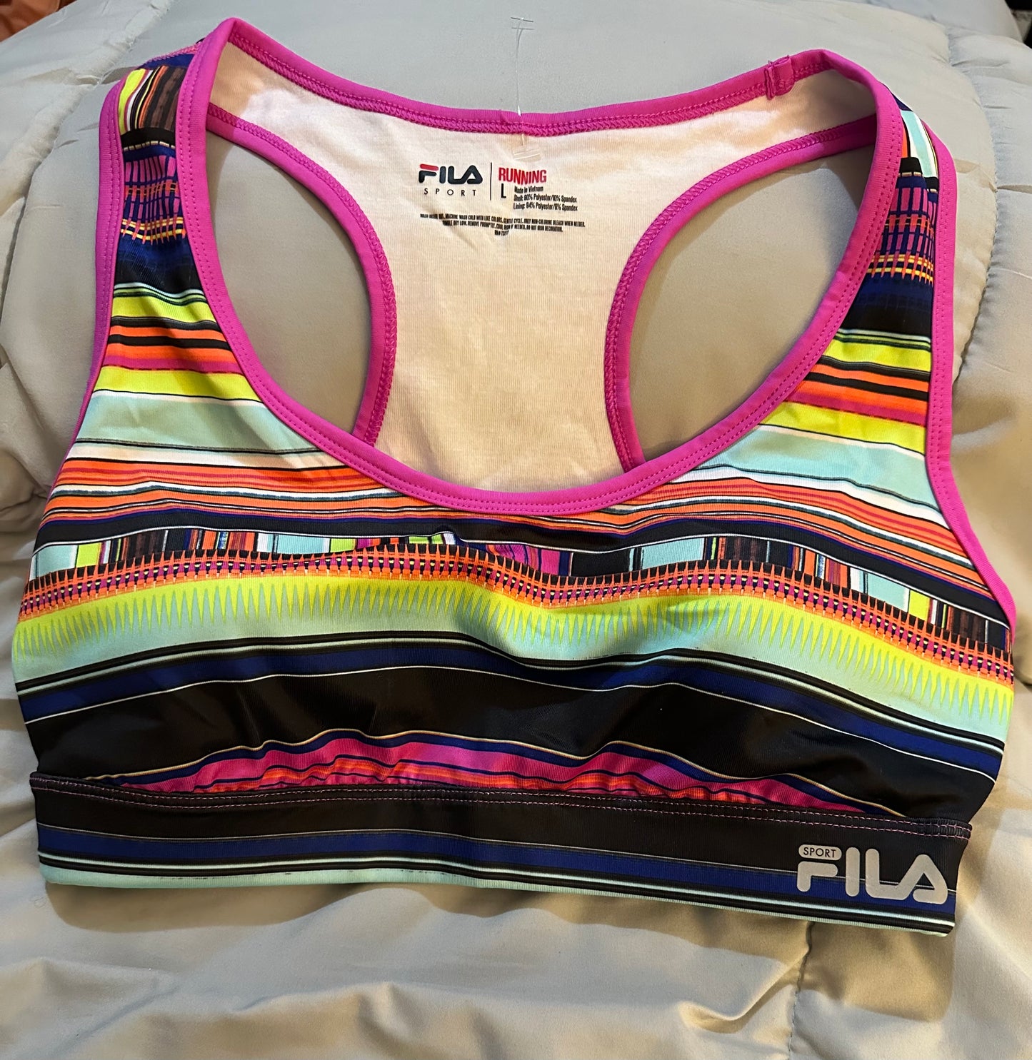Fila SPORT Medium support running sports bra Sz L