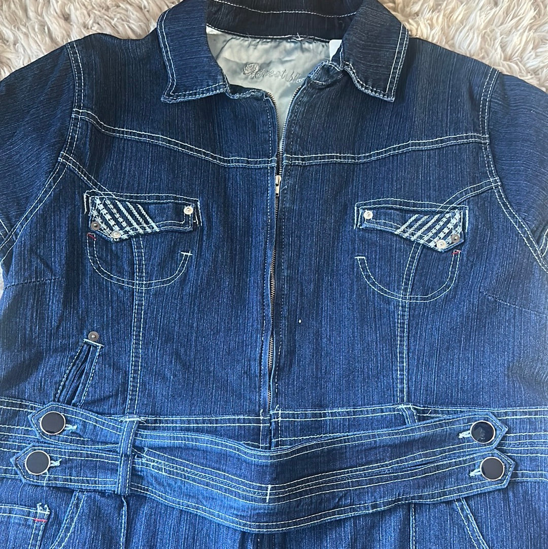 Street blues denim jumpsuit sz xxl