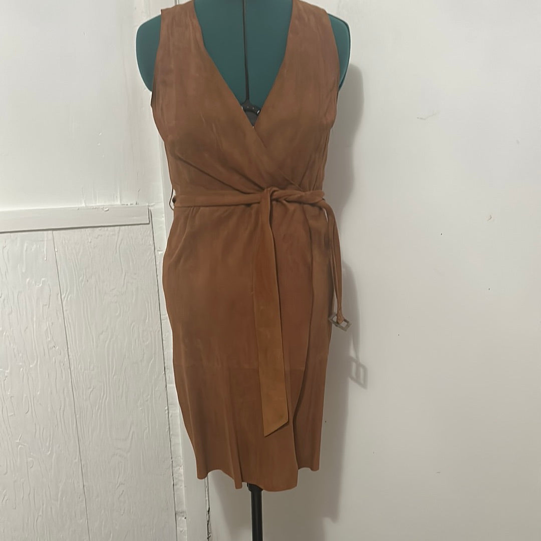 Banana Republic brown suede dress size 8