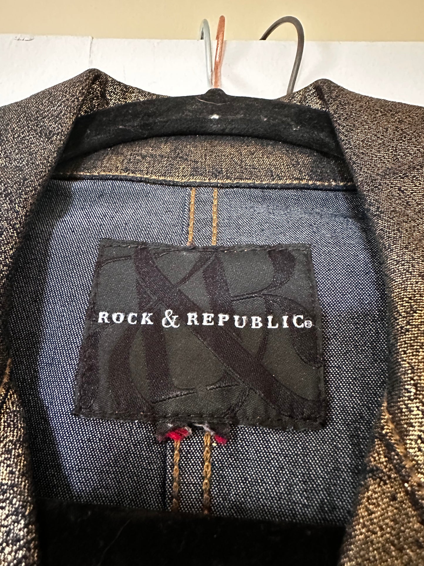 Rock and Republic Gold Metallic Jacket fits size XL
