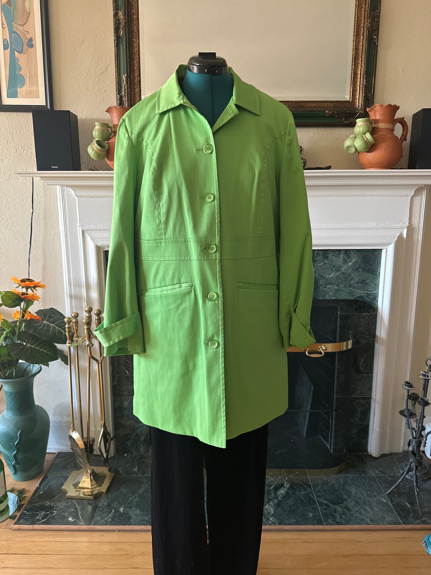 Green Raincoat sz 16W