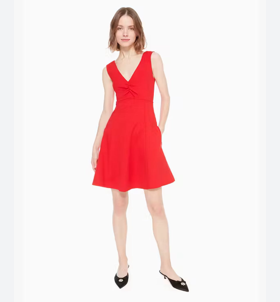 NWT Kate Spade Red Fit and Flare Mini Dress Sz 14