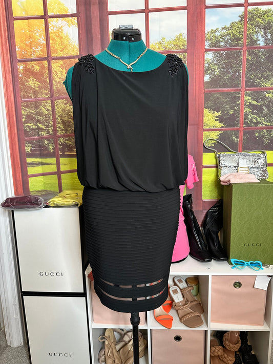 Xscape Preloved Black Cocktail Dress sz 14