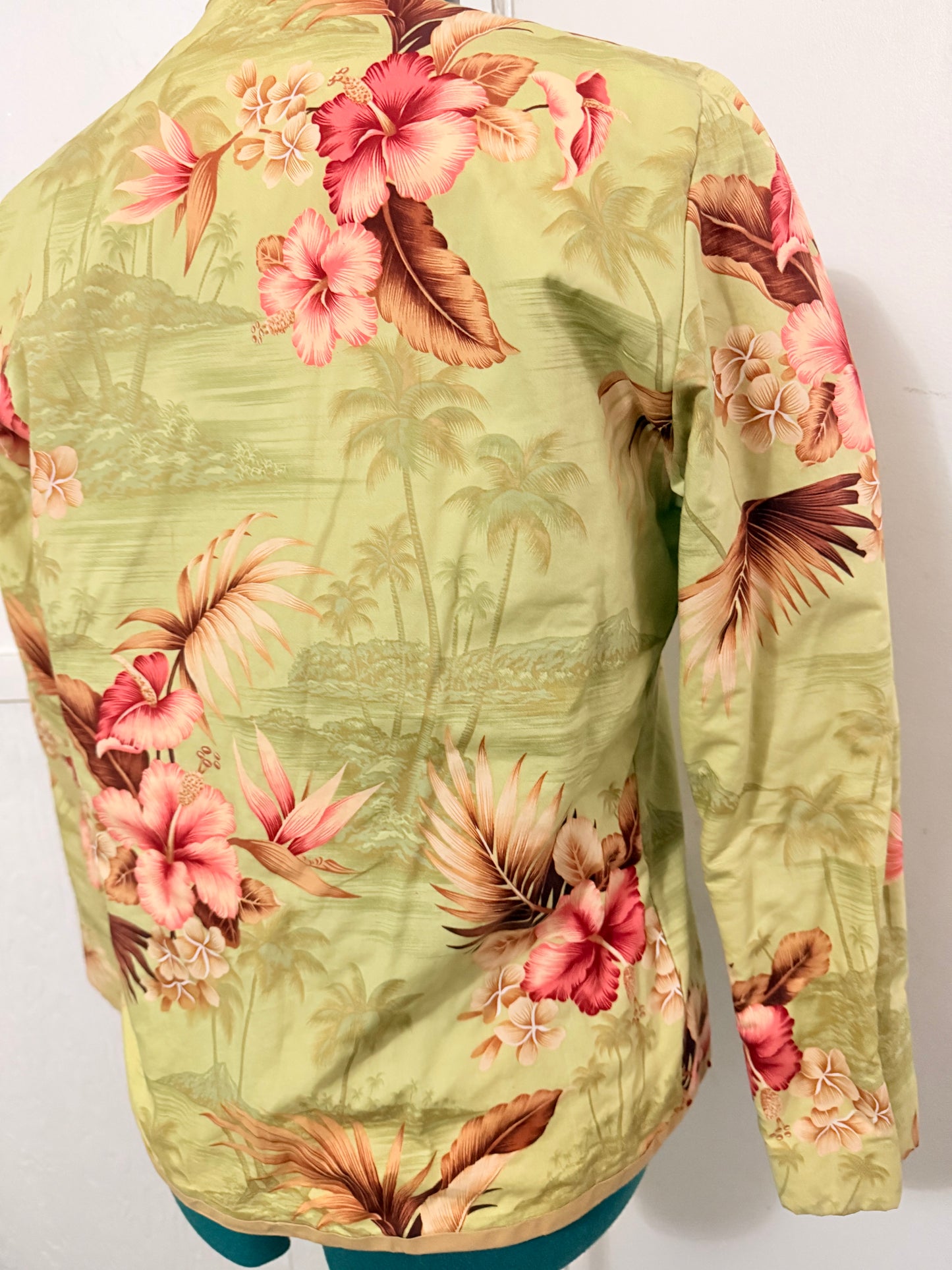 NO LABEL MULTI COLOR BEADED REVERSIBLE JACKET SZ L-XL