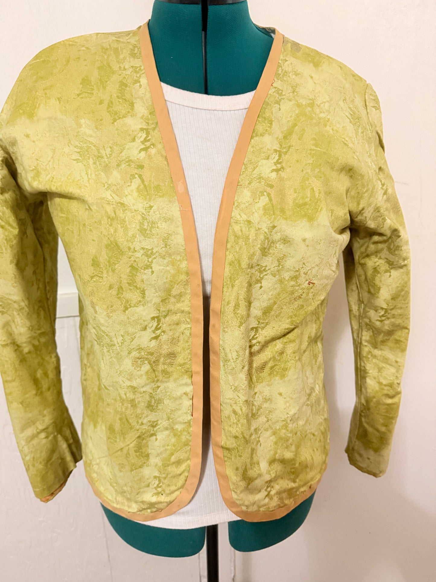 NO LABEL MULTI COLOR BEADED REVERSIBLE JACKET SZ L-XL