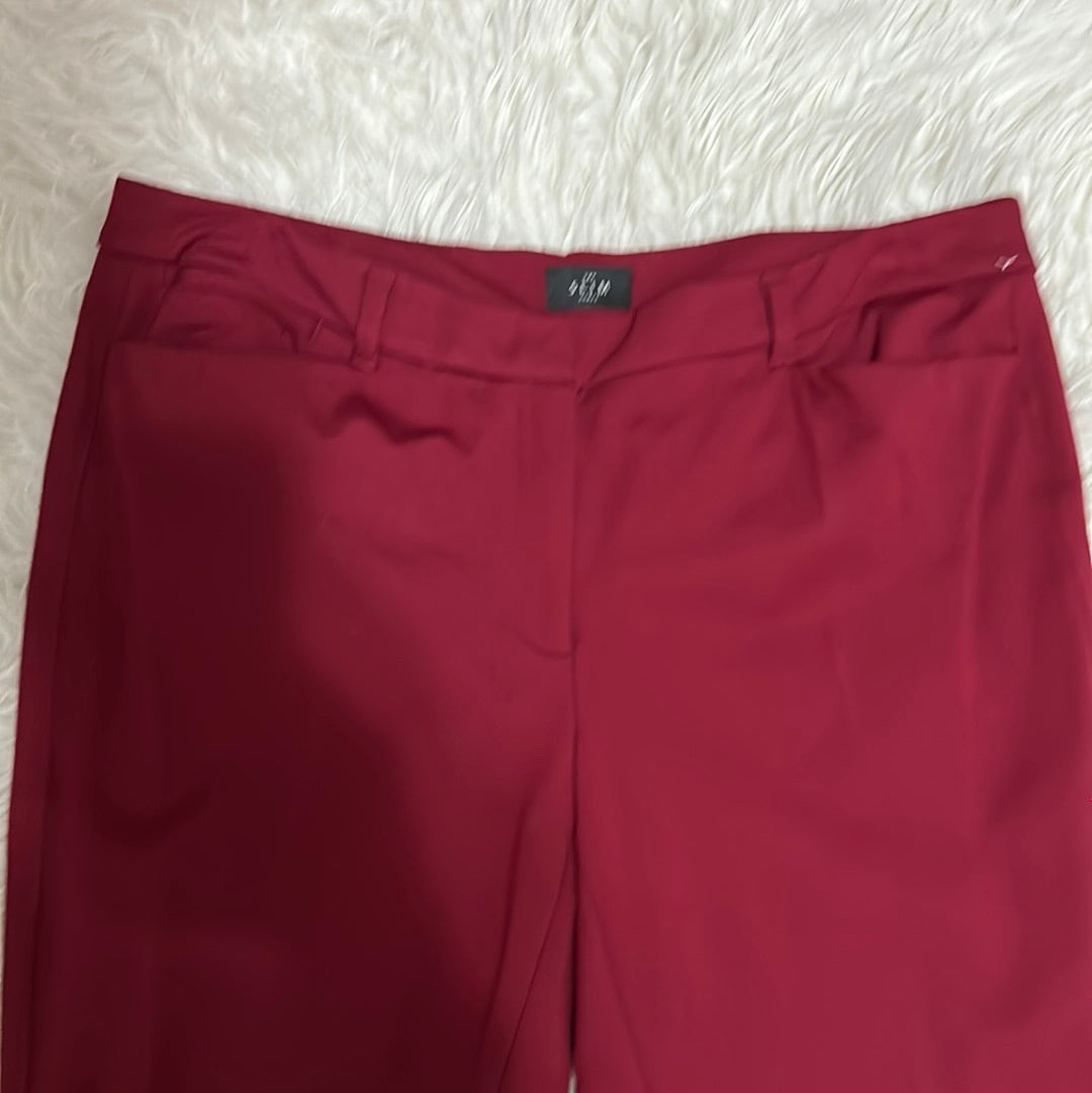 WHBM wine pants 16L