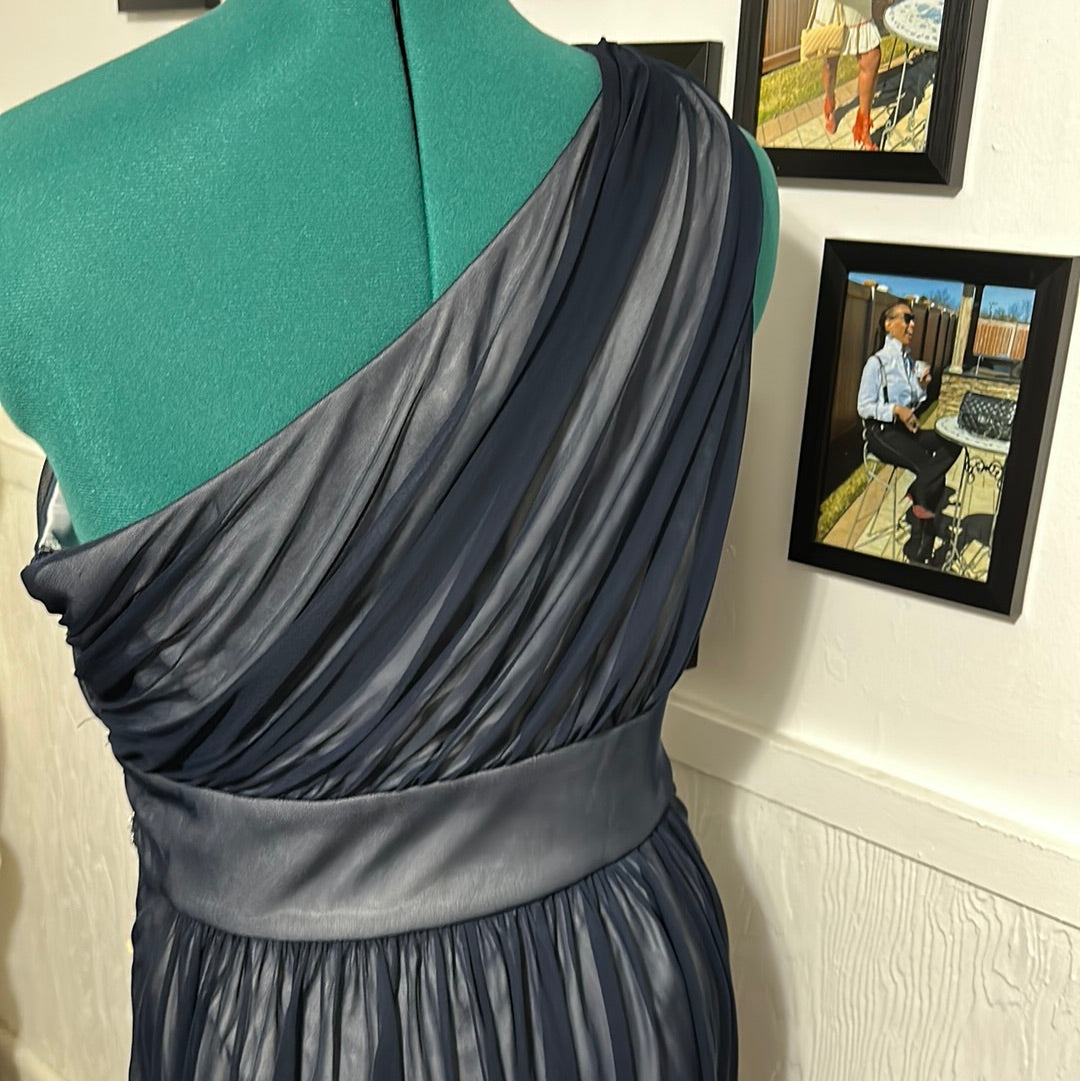 Blu off shoulder dress Sz 16