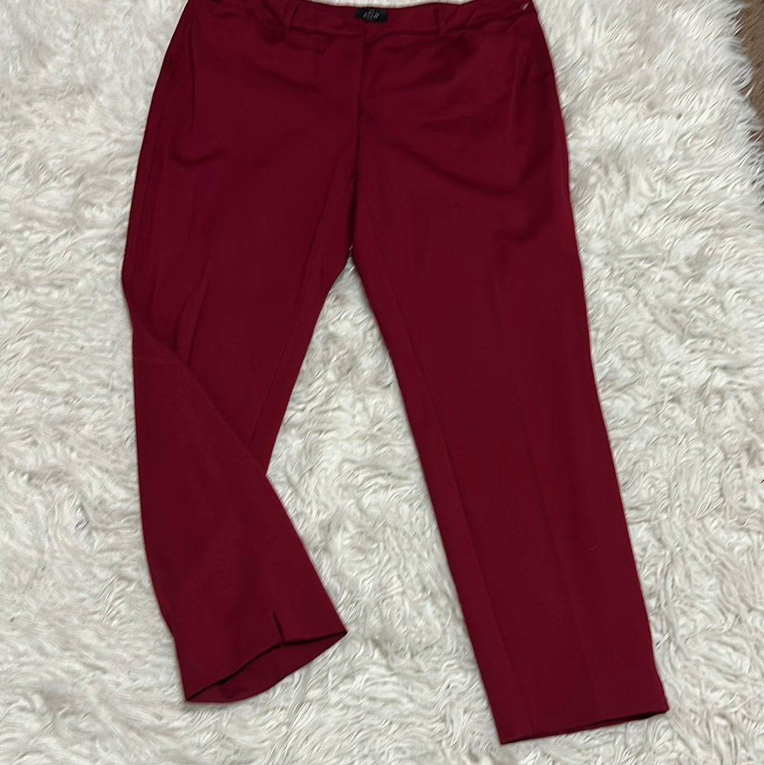 WHBM wine pants 16L