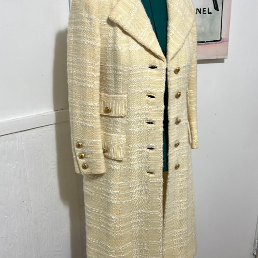 Tweed Winter Coat Sz M
