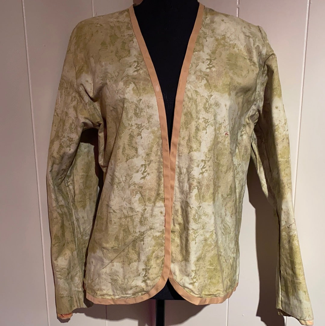 NO LABEL MULTI COLOR BEADED REVERSIBLE JACKET SZ L-XL