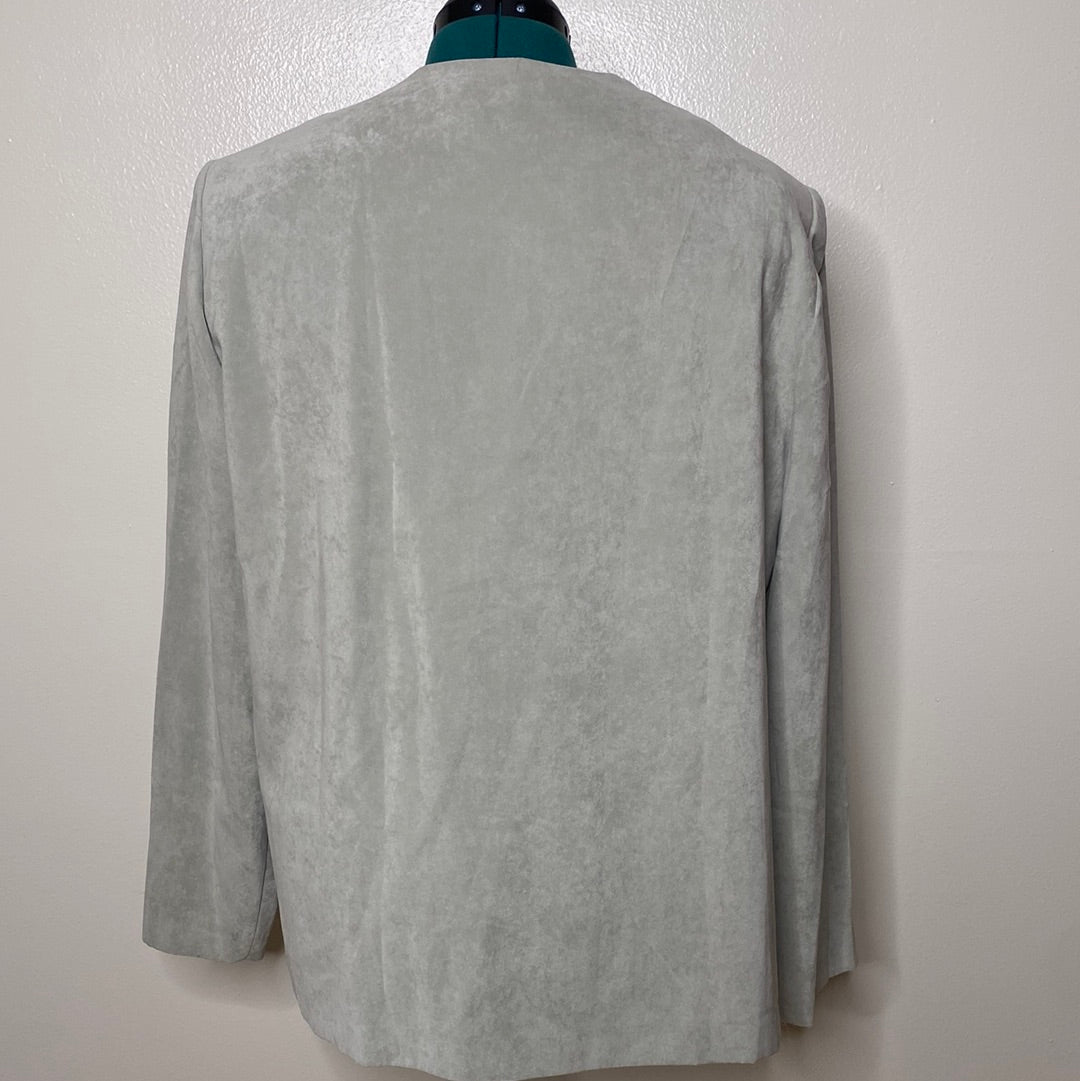 MICROSUEDE PATCHWORK JACKET SZ 16