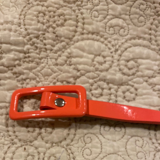 022822D Peach skinny  belt Sz M
