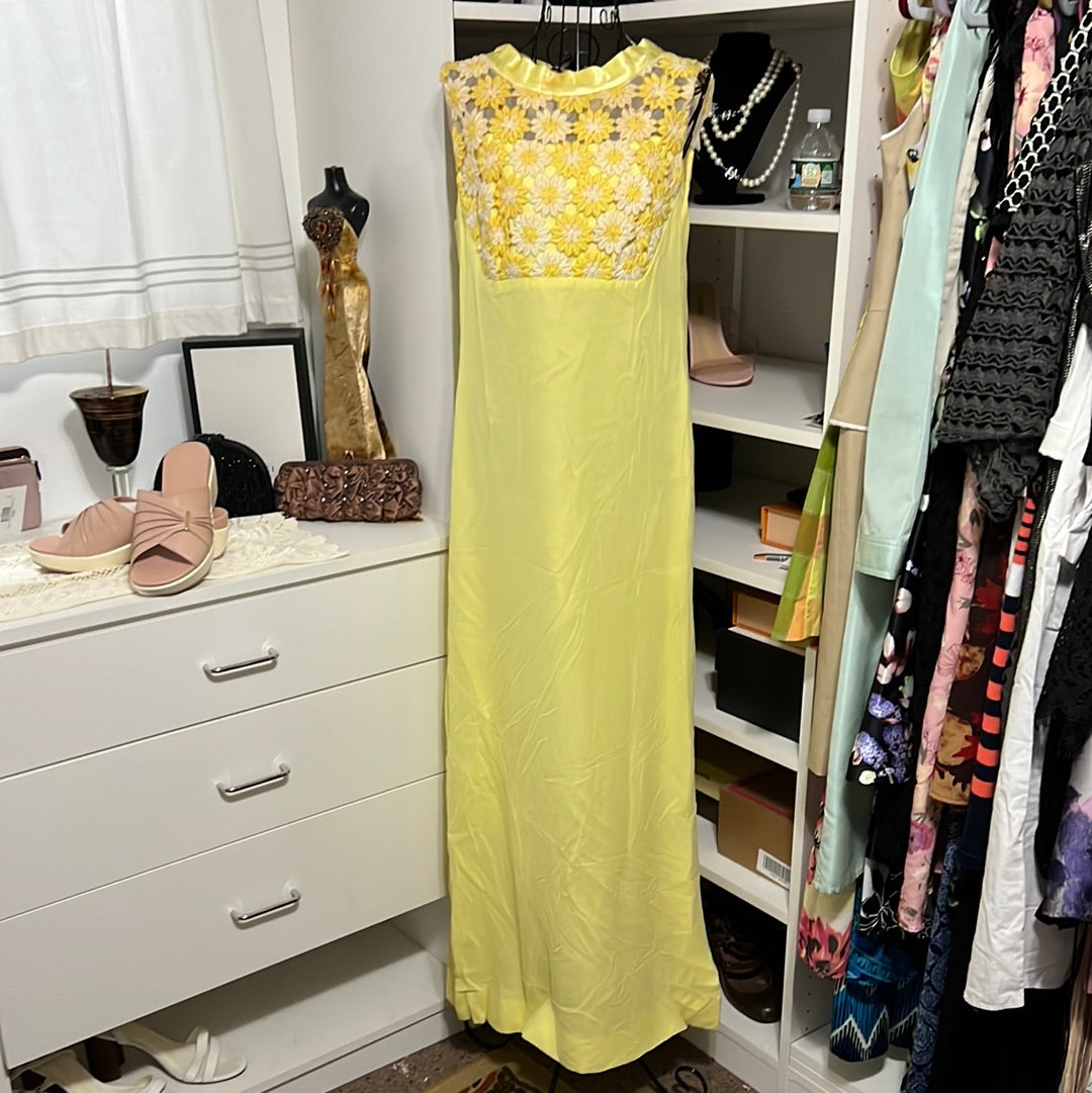 4.29 No label yellow dress Sz 6/8